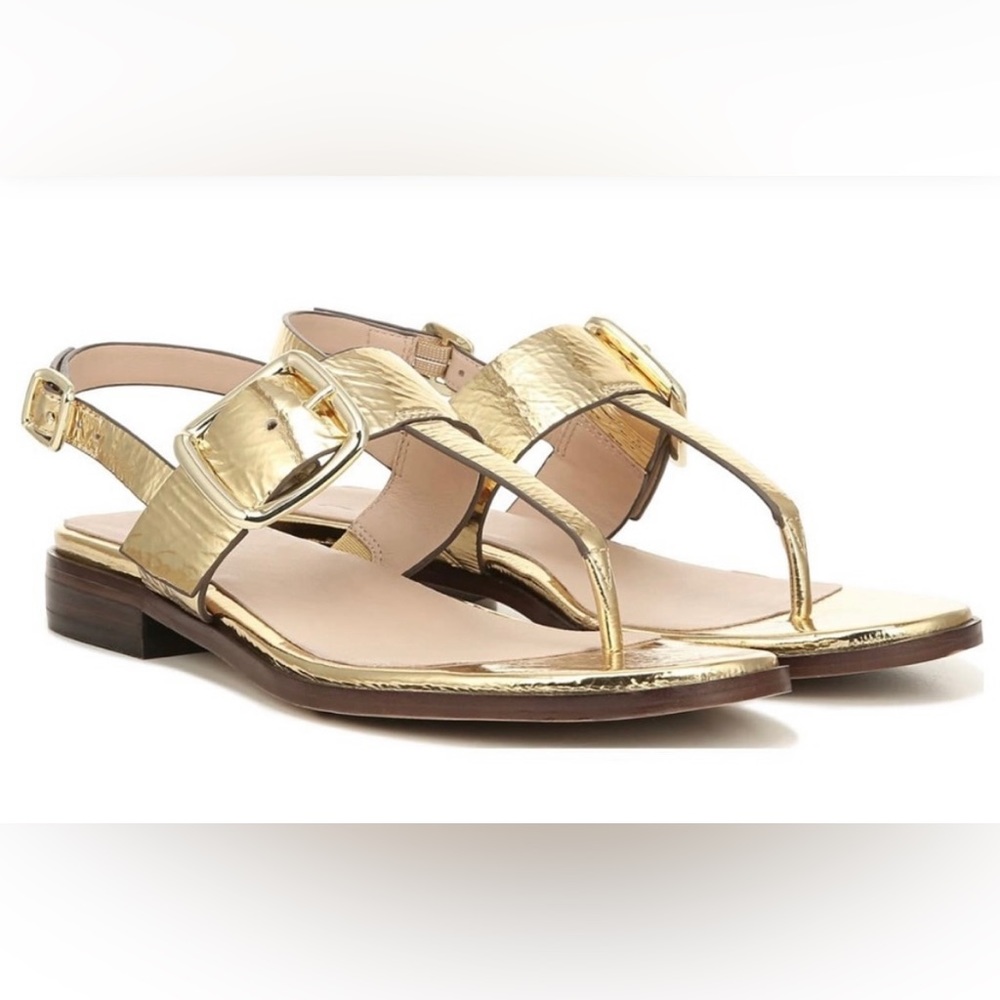 ✨27 EDIT✨Gold Foil Erika Sandals